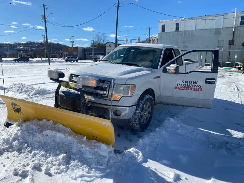 Gary's professional snow removal truck